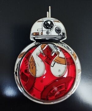 Disney Star Wars BB-8 Rebel Logo Jumbo 3.5” Pin The Last Jedi LE 1000 New